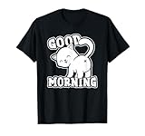 Good Morning Butthole Kitten Funny Joke Sarcastic Cat Butt T-Shirt for Men Women