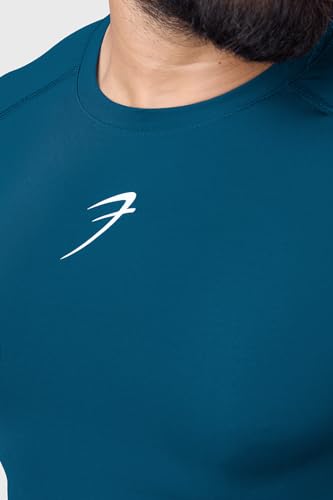 Image of FUAARK Men's Half Sleeve Compression T-Shirt - Athletic Base Layer for Fitness