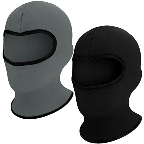 2 Pieces Kids Balaclava Ski Mask Windproof Neck Warmers Ear Muffs Hats Winter Fleece Gaiters for Boy Girls