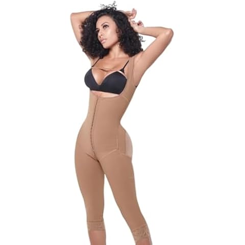 Stage 2 Colombian BBL Faja- Post Surgical Recovery Shapewear For Tummy Tucks Lipo360 or BBL Compression Garment Long Leg (Black, Large) Cover
