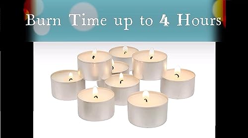 Image of Paraffin Wax Candles Smokeless & Long Lasting Perfect for Decoration of Diwali, Christmas, Dinner, Wedding Parties, Church, Spa, Restaurant(White, Set of 50 - Burn Time 2 Hr)