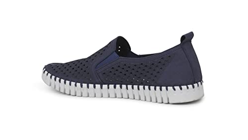 ILSE JACOBSEN Men's Tulip 140MEN Boat Shoe, Navy, 73