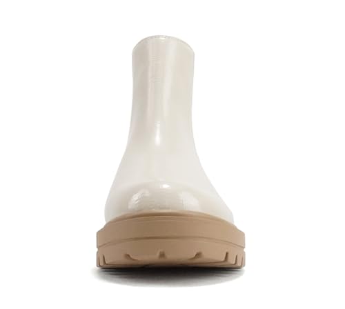 Image of Soda Pilot ~ Women Lug Sole Low Heel Chelsea Fashion Ankle Bootie w /Double Elastic Gore