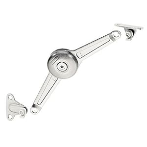 Braccetto nichelato Huwil Hafele serie Duo per ante a ribalta completo distanza dal bordo 37 mm