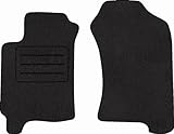Lot de 2 tapis de sol avant en velours noir Lux pour Subaru Forester I (1997 2002)