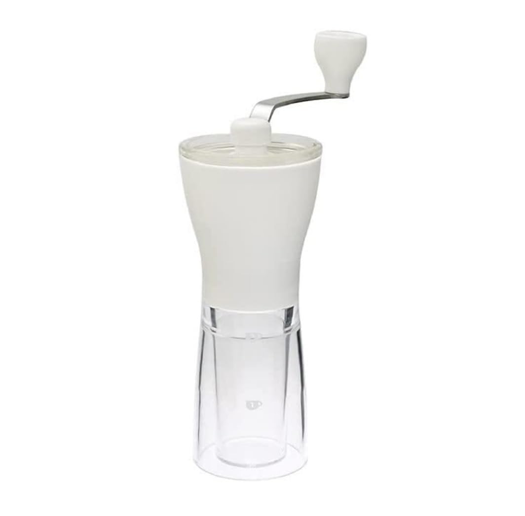 Kuchnia Młynki Do Kawy Regulowany Młynek Do Kawy Młynek Do Kawy Ręczny Młynek Do Ziaren Kawy Przenośny Ręczny Młynek Do Użytku Domowego(White)