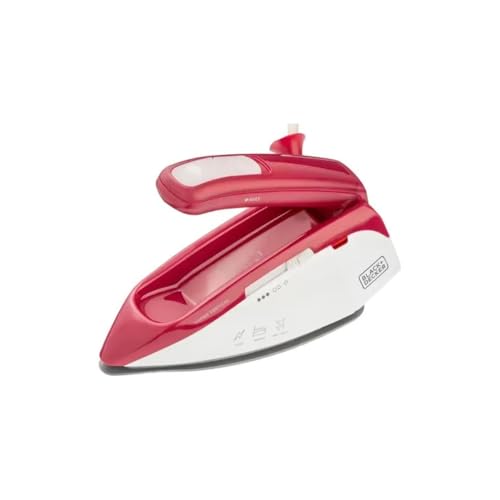BLACK+DECKER Ferro de Passar Roupa à Vapor Portátil, Com Base Antiaderente, Alça Dobrável e Bolsa de Transporte, Modelo FXVG1, Bivolt