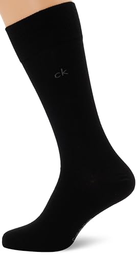 Calvin Klein 8719965009202 CK Lot de 3 paires de chaussettes pour homme, Noir, 43-46