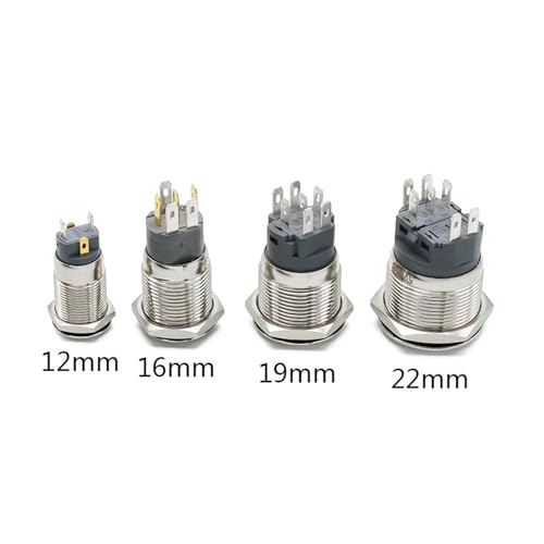Interrupteur LED RGB 12mm étanche pour l'éclairage auto - 5