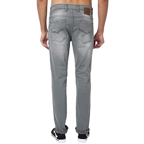 Image of Cantabil Men Blue Cotton Regular Fit Casual Jeans (P MDNM00165 Beige)