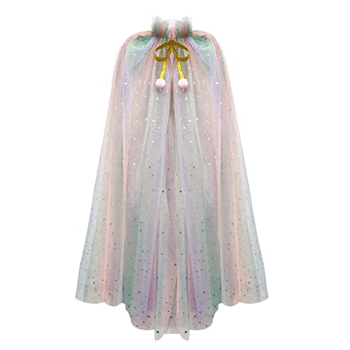 Costume unicorno arcobaleno da bambina, costume carnevale unicorno bambina