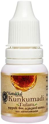 Kottakkal ayurveda® Kunkumadi Tailam - 10 ml |Ideal for Beautiful Skin, Good Massage Oil for Face and Body (Pack of 1)|Enriched with saffron