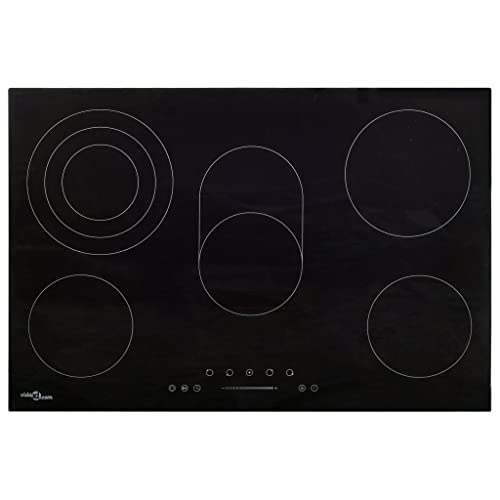 Genérico Vitrocerámica con 5 quemadores Control táctil 90 cm 8500 W,Casa y jardín,Cocina y Comedor,Electrodomésticos de Cocina,Placas de Cocina,51441