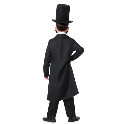 Disfraz Lincoln para niños talla X-Large negro miniatura 3