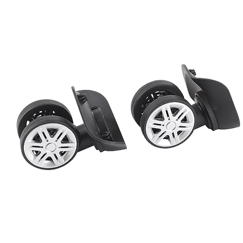 Luggage Replacement Wheels, 1Pair Double Row Large Wheel Suitcase Wheels Replacement Suitcase Wheels Suitcase Wheels Plastic Bearings Repair Set for Luggage Suitcase Trolley