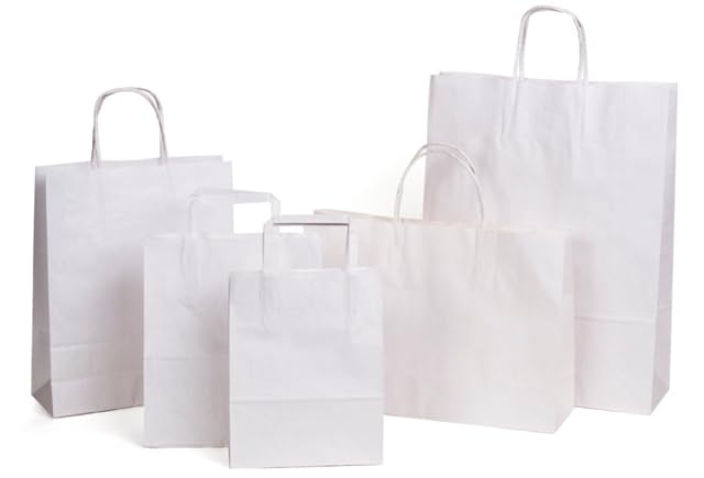 Paper Bags With Handles 260x170x250 Mm At Low Cost, 35,37