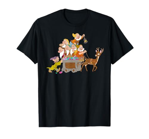 T-shirt Blanche-Neige Disney vintage en coton pour un look casual