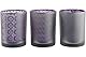 Saville Designs Votivkerzenhalter, 3-teilig, Violett