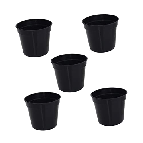 BESPORTBLE 10piezas Maceta Redonda para Flores De Macetas De Plástico Gruesa De Vientiane
