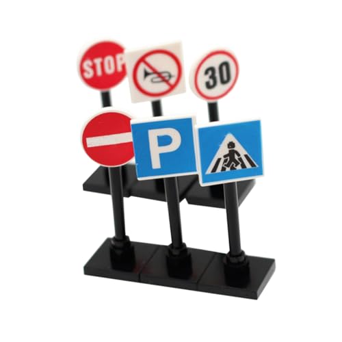 1 Set Mini Traffic Signs Toy Road Sign Set Educational Boys and Girls Traffic Toy