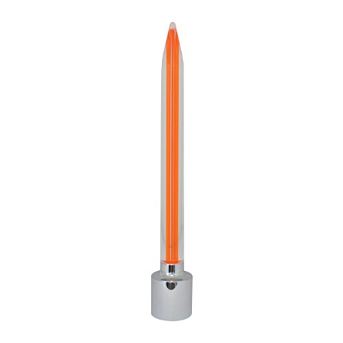 GG Grand General 94850 Chrome Cap & Amber Rocket Plastic Lens for 1 Inch Bumper Guide