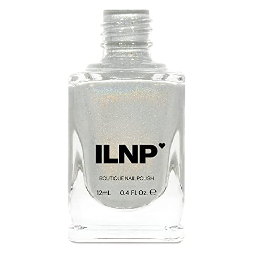 Image of ILNP Paper Route - Light Grey Holographic Nail Polish