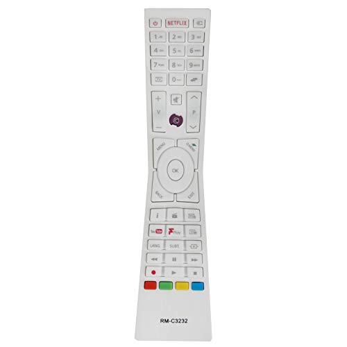 VINABTY Remplacement Remote Control RM-C3232 RC43101P fit for JVC Bush Smart TVs with Fplay YouTube Netflix Buttons LT-24C680 LT-24C685 LT-32C695 LT-32C795 LT-40C790 LT49C790 LT-55C870