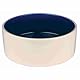 Trixie 2452 Keramiknapf, 2,3 l/ø 22 cm, creme/blau, 1 Stück (1er Pack)