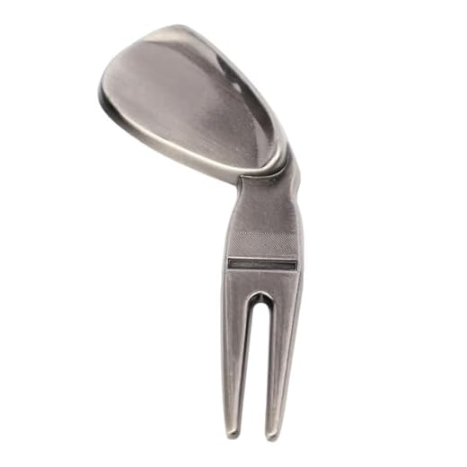 Générique Golf Pitchmark Repair Tool - Metal Divot Tool with Ball Marker - Portable Golf Accessory for Groove Cleaner, Training Men Women