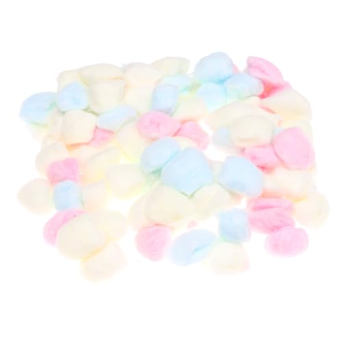 IWOWHERO Fingernail Polish Remover Pads 200pcs Soft Absorbent Cotton Balls Disposables for Nail Care