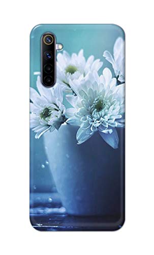 Image of PRINTFIDAA Flowers in The Glass On The Table Printed Designer Hard Back Case Cover for Realme 6 / Realme 6S / Realme 6i (6.5 inch) -(UO) MVN1002