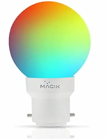 MAGIK Spectrum Multicolor Led Lamp 0.5W B22 Night Zero Watt Bulb For Bedroom, Mandir, Pooja Room, Living Room