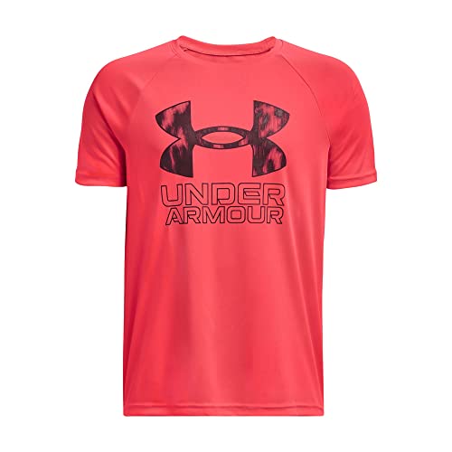Image of Under Armour Boys' Tech Hybrid Printed Fill Short-Sleeve T-Shirt