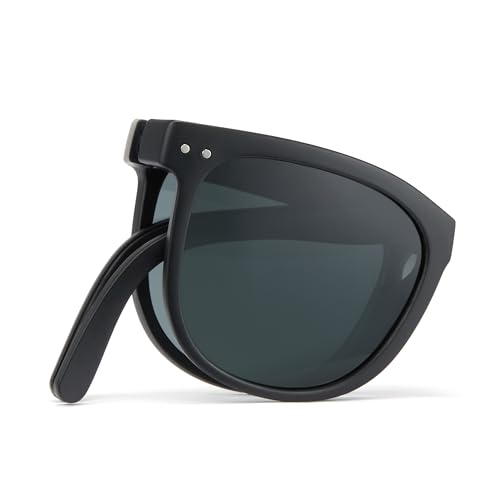 Cyxus Kids Sunglasses Foldable Folding Sunglasses Polarized UV400 Sunglasses For Boys Girls Black