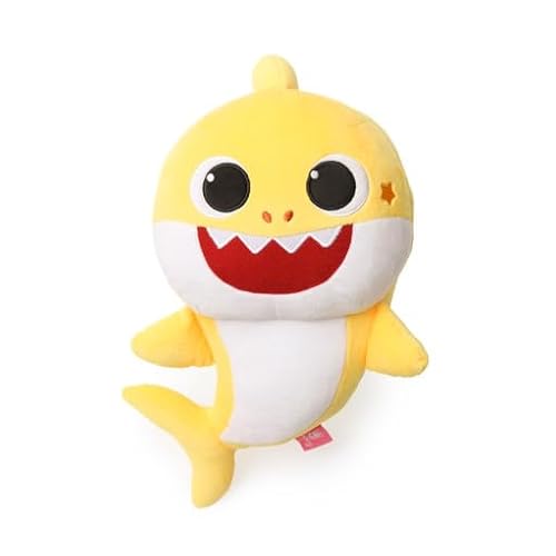 ピンキッツ 赤ちゃんサメ 人形 サウンド音がする愛着.人形 33cmぬいぐるみクッション枕子供 キッズ クリスマス プレゼント 玩具 韓国 アニメベビーピロー枕