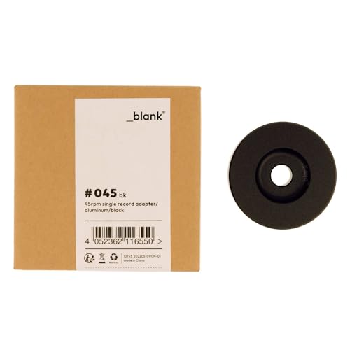 _blank #045bk | 45 RPM Single-Adapter | Puck für 7\' Schallplatten | Aluminium | 3,5cm Durchmesser | schwarz _blank #045bk | 45 RPM Single-Adapter | Puck für 7\' Schallplatten | Aluminium | 3,5cm Durchmesser | schwarz