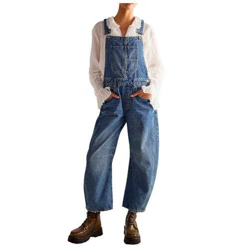 Jumpsuit femme en jean vintage ample parfait pour vos sorties le week-end