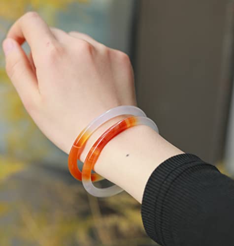 Image of Natural Agate Bracelet Bangle With Gift Box Free