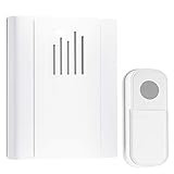 Wireless Doorbell,Waterproof Door Chime Kit Operating 1300 feet with 36 Melodies, Name Plate For...