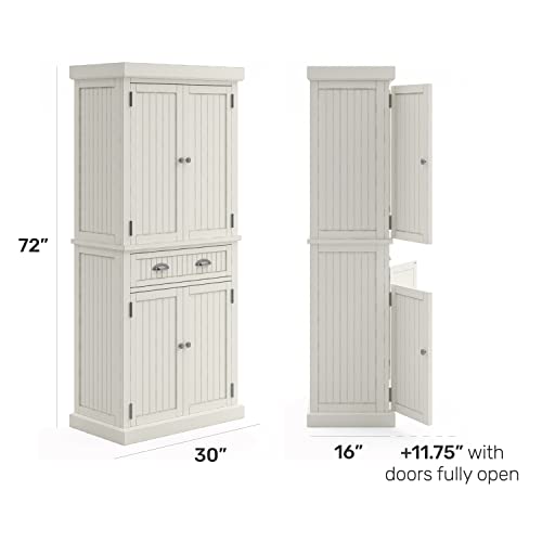 Homestyles Nantucket Pantry, 30", Off White #TOP2