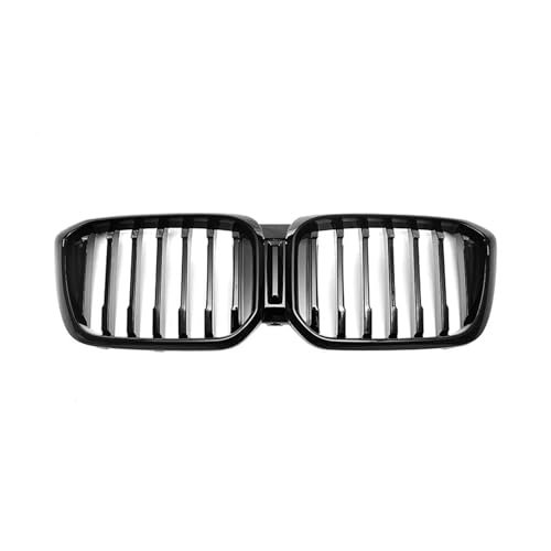 グリル、 車用フロントキドニーグリル グロスブラックグリル レーシンググリル BMW X3 G01 X4 G02 LCI 2022 2023 2024 ABSプラスチック製(Single line)