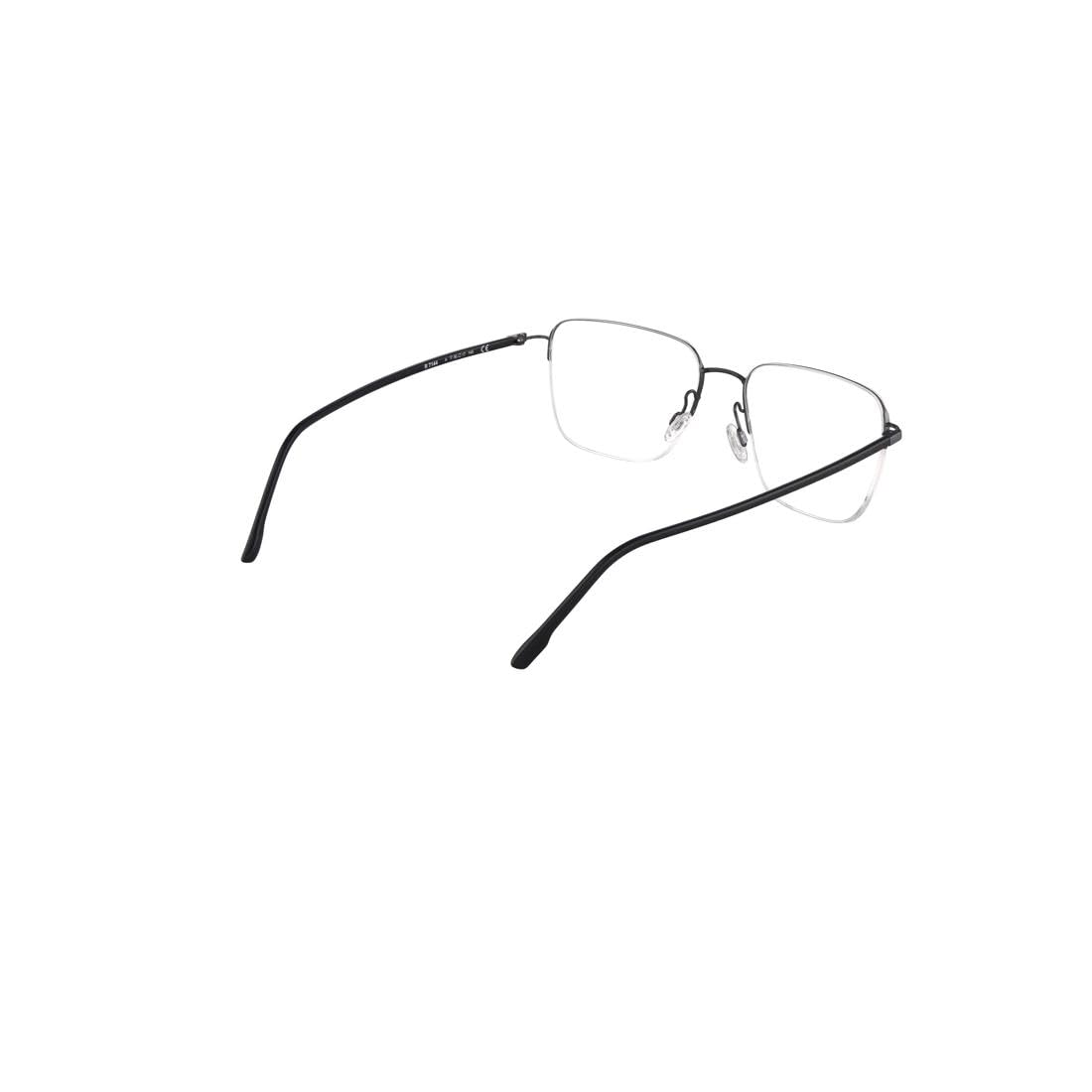 Rodenstock Brille mit Sehstärke für Herren optional mit Sonnenbrillentönung oder Blaulichtfilter, Quadratisch, gefertigt aus Metall (inklusive Brillenetui)