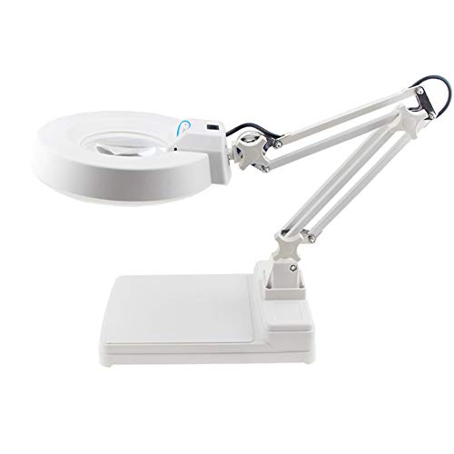 Loupe libre avec support de lumière pour voir de près sans tenir la lentille