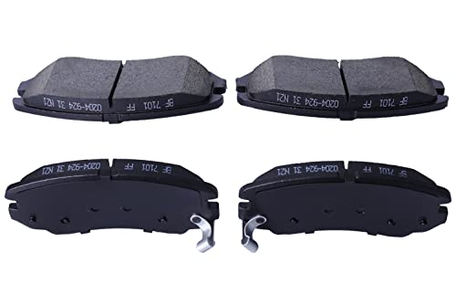 Image of Front Ceramic Brake Pads Kit D924 Replacement for Select Kia Soul Sportage Optima Hyundai Elantra Sonata Hardware Fit Included