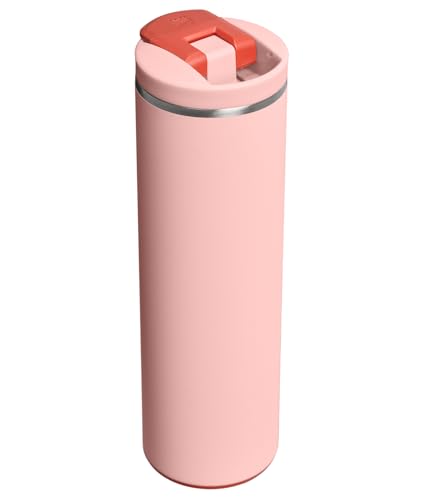 Image of STANLEY Transit FlipTop Mug | Leakproof Coffee Travel Cup | Vacuum Insulated Stainless Steel | Stays Hot or Cold for Hours | BPA-Free | 16 oz | Peach Rose