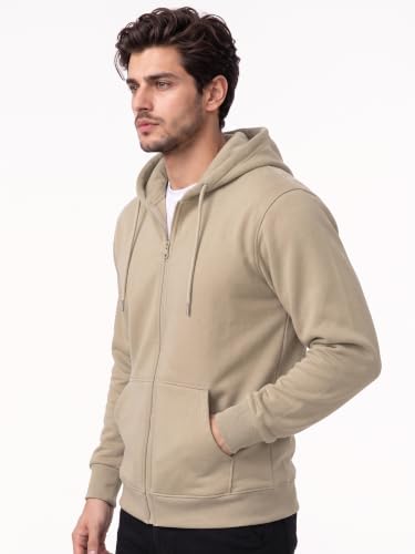 Image of XENOVAURBAN Zipper Hoodie for Men /Women | Unisex fit Cotton Fleece Hooded Sweatshirt - Zipper