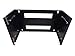 CNAweb 6U 19-Inch Hinged Extendable Wall Mount Bracket Network Equipment Rack - Black