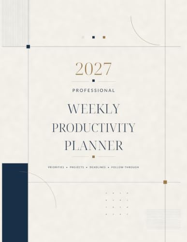 2027 Professional Weekly Productivity Planner: Priorities • Projects • Deadlines • Follow-Through image 2