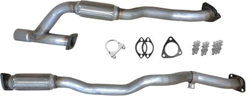 Exclusive Exhaust Fits For [Jeep Cherokee 3.2L EXHAUST FLEX PIPES 2014 2015 2016 2017 2018] STAINLESS Include All Gaskets & Mounting Hardware