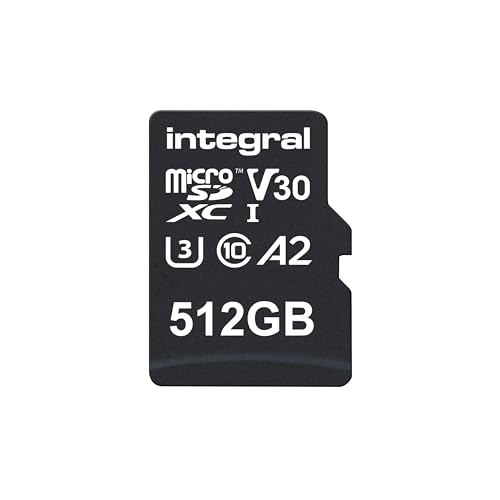 Integral memory inmsdx512g-100/80 V30 512 GB ad alta velocità micro SD card U3